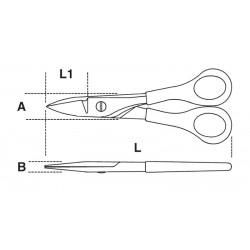 Forbici per telefonisti lame diritte - Beta 1127