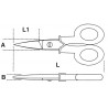 Forbici per elettricisti lame diritte in acciaio inossidabile con microdentatura - Beta 1128BMX