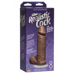 The Realistic Cock - With Removable Vac-u-lock Suction Cup - 8 Inch