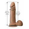 The Realistic Cock - With Removable Vac-u-lock Suction Cup - Ultraskyn - 8 Inch