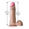 The Realistic Cock - With Removable Vac-u-lock Suction Cup - Ultraskyn - 8 Inch