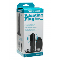 Vac-u-lock Vibrating Plug With Wireless Remote