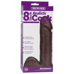 Vac-u-lock - 8 Inch Realistic(r) Cock