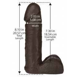 Vac-u-lock - 8 Inch Realistic(r) Cock