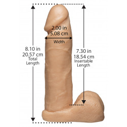 Vac-u-lock - 8 Inch Realistic(r) Cock