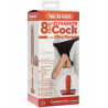 Vac-u-lock - 8 Inch Ultraskyn Cock - With Ultra Harness