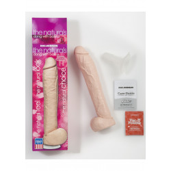 The Naturals - Dildo With Balls With Removable Vac-u-lock Suction Cup