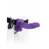 7 Inch Vibrating Hollow Strap-on