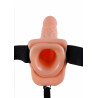 9 Inch Vibrating Hollow Strap-on