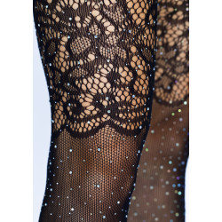 Rhinestone Fishnet Stockings