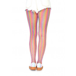 Lurex Rainbow Fishnet Tights