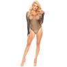 Fishnet Thong Back Bodysuit