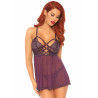 Sheer Lace Babydoll And String