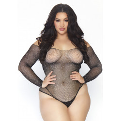 Crystalized Fishnet Bodysuit +