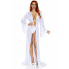 Faux Fur Trimmed Robe And String