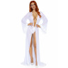 Faux Fur Trimmed Robe And String