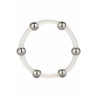 Steel Beaded Silicone Ring Xl