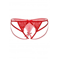 Naomi Strappy Crotchless Tanga